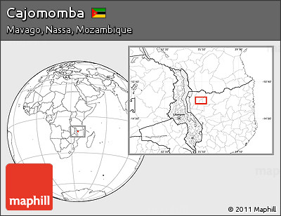 Blank Location Map of Cajomomba