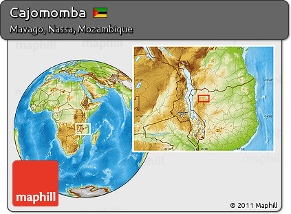 Physical Location Map of Cajomomba