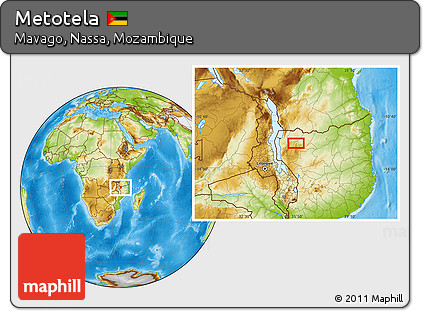 Physical Location Map of Metotela