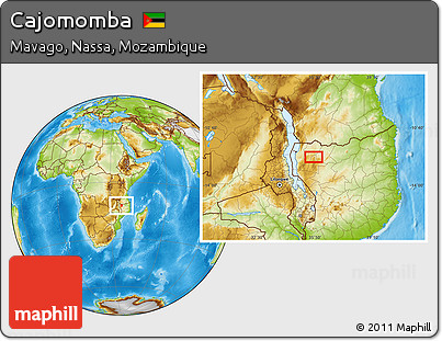 Physical Location Map of Cajomomba