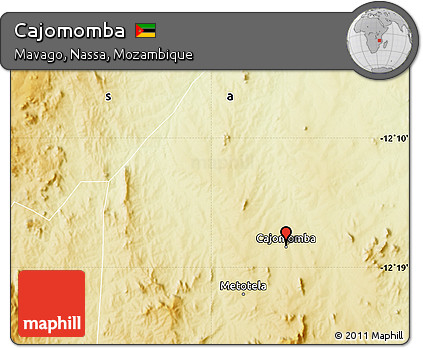 Physical Map of Cajomomba