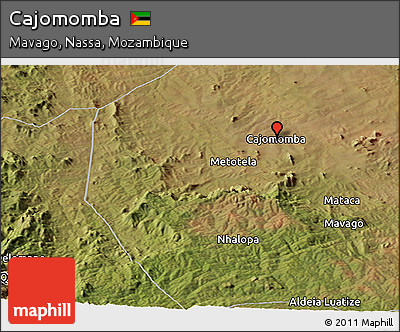 Satellite Panoramic Map of Cajomomba