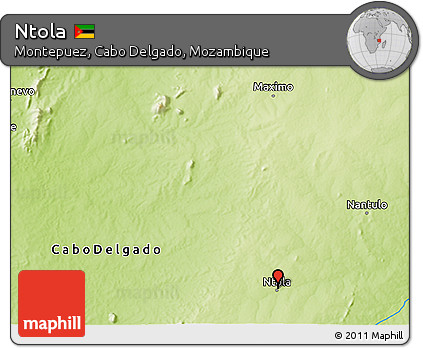 Physical 3D Map of Ntola