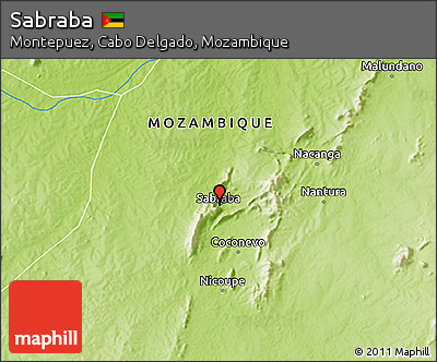 Physical 3D Map of Sabraba