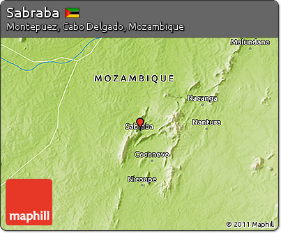 Physical 3D Map of Sabraba