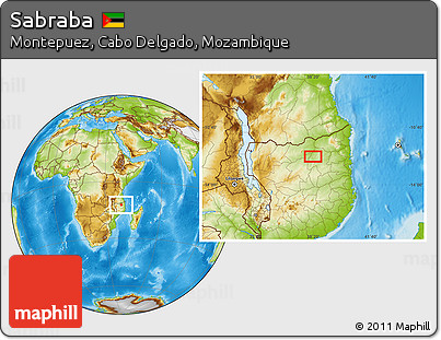 Physical Location Map of Sabraba