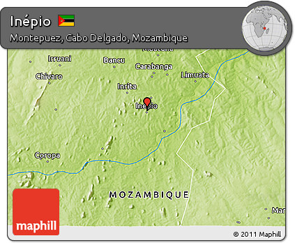 Physical 3D Map of Inépio