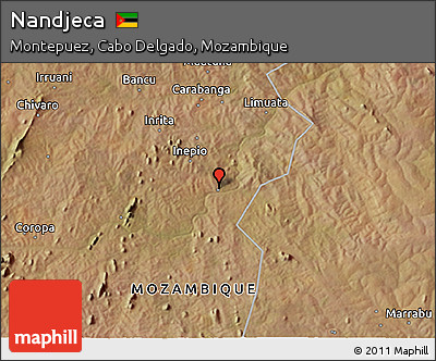 Satellite 3D Map of Nandjeca