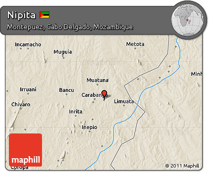 Shaded Relief Map of Nipita