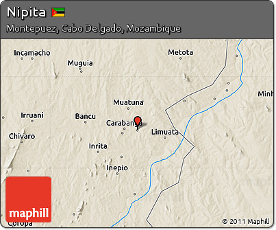 Shaded Relief Map of Nipita