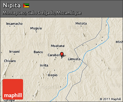 Shaded Relief Map of Nipita