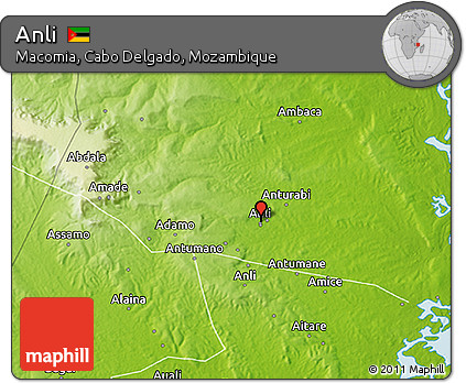 Physical 3D Map of Anli
