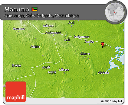 Physical 3D Map of Manumo
