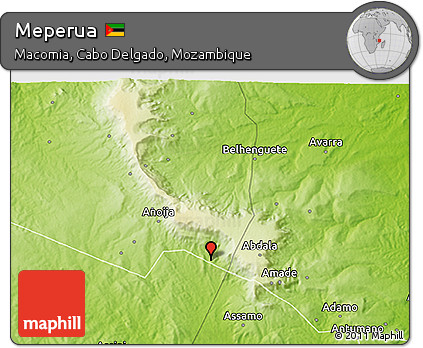 Physical 3D Map of Meperua