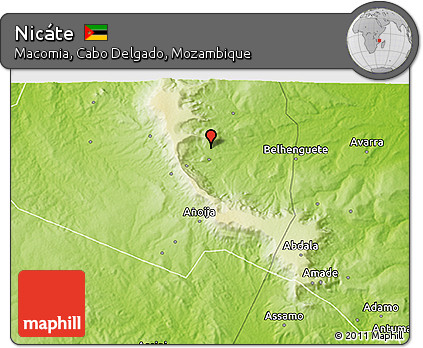 Physical 3D Map of Nicáte