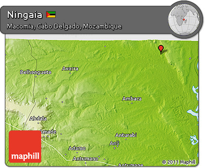 Physical 3D Map of Ningaia