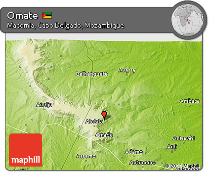 Physical 3D Map of Omate