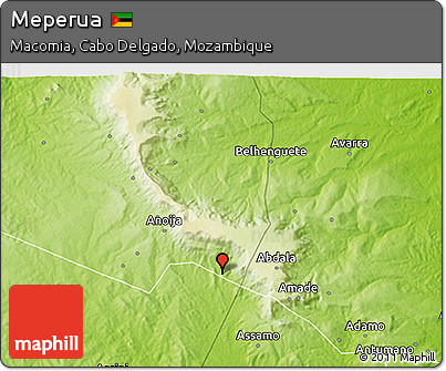 Physical 3D Map of Meperua