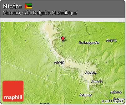 Physical 3D Map of Nicáte