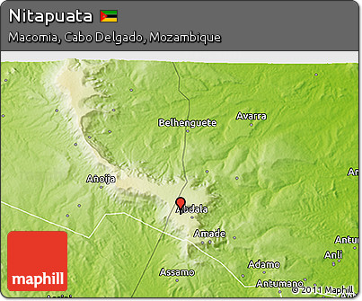 Physical 3D Map of Nitapuata