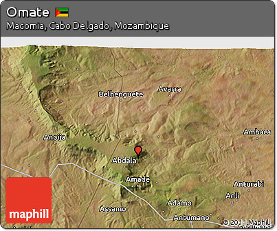 Satellite 3D Map of Omate
