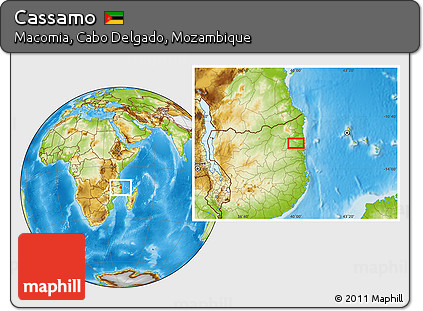 Physical Location Map of Cassamo