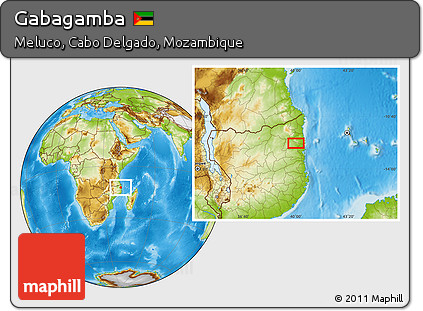 Physical Location Map of Gabagamba