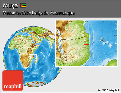 Physical Location Map of Muça