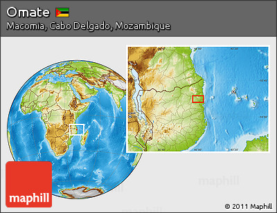 Physical Location Map of Omate