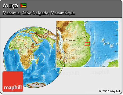 Physical Location Map of Muça