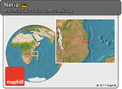 Satellite Location Map of Netia
