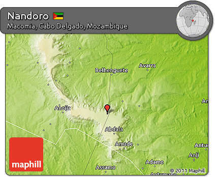 Physical Map of Nandoro