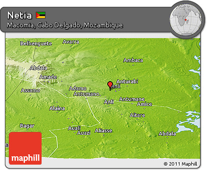 Physical Panoramic Map of Netia