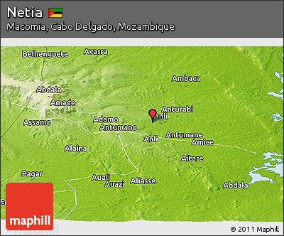 Physical Panoramic Map of Netia