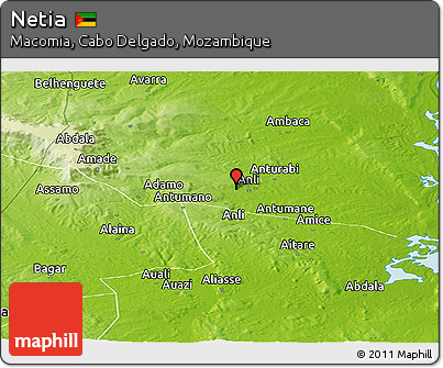 Physical Panoramic Map of Netia