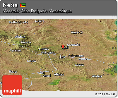 Satellite Panoramic Map of Netia