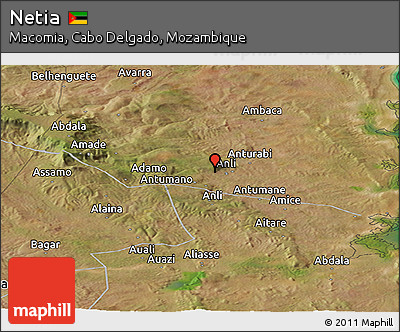 Satellite Panoramic Map of Netia