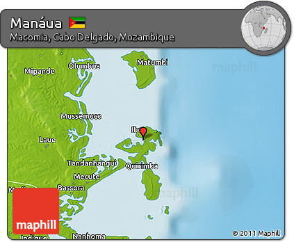 Physical 3D Map of Manáua