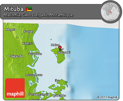 Physical 3D Map of Mituba
