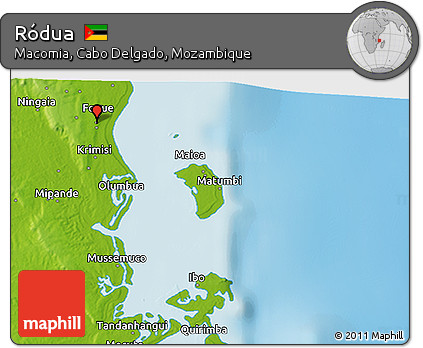 Physical 3D Map of Ródua