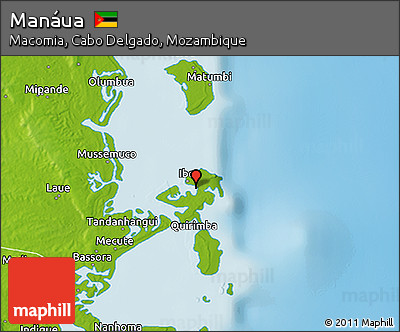 Physical 3D Map of Manáua