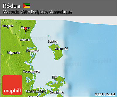 Physical 3D Map of Ródua