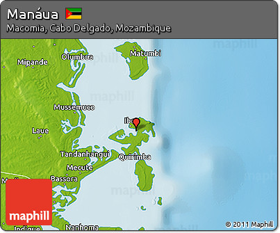Physical 3D Map of Manáua
