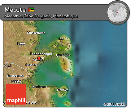 Satellite 3D Map of Mecute