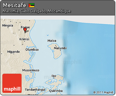 Shaded Relief 3D Map of Mesitafe