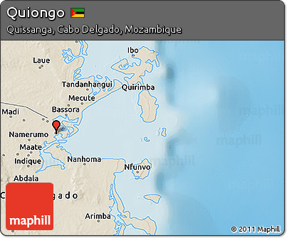 Shaded Relief 3D Map of Quiongo