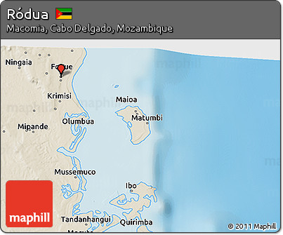 Shaded Relief 3D Map of Ródua
