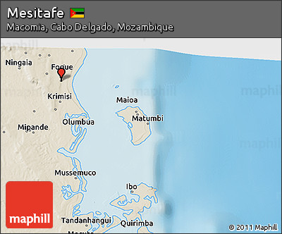 Shaded Relief 3D Map of Mesitafe