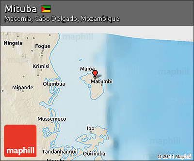 Shaded Relief 3D Map of Mituba