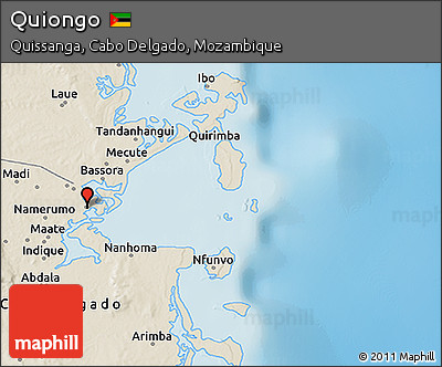 Shaded Relief 3D Map of Quiongo